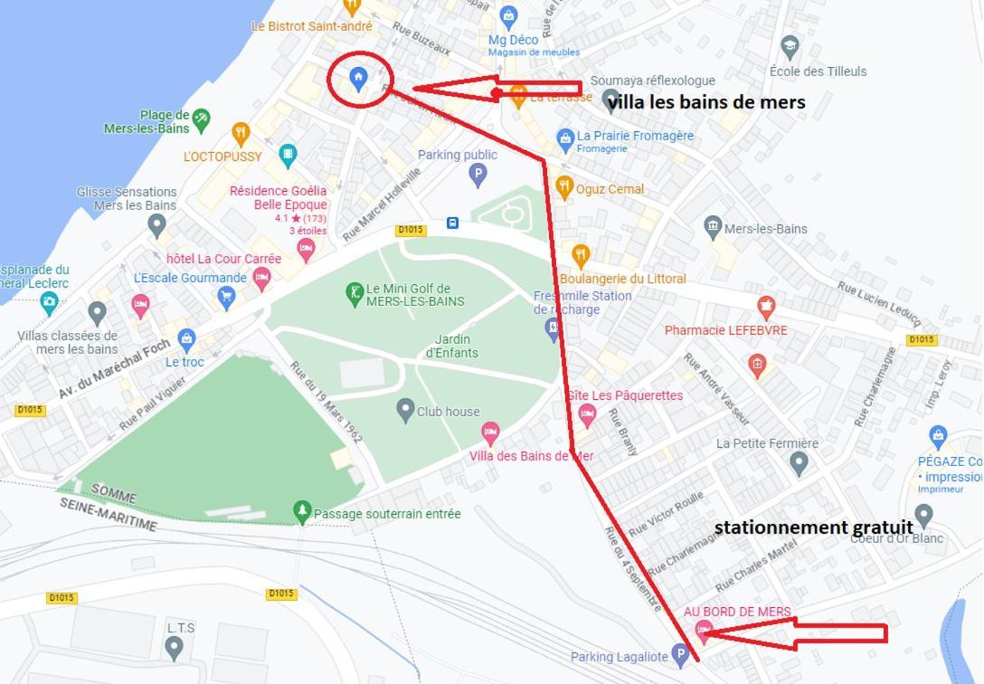 Plage A 50M Appartement Reves De Mer Villa Les Bains De Mers Eksteriør billede